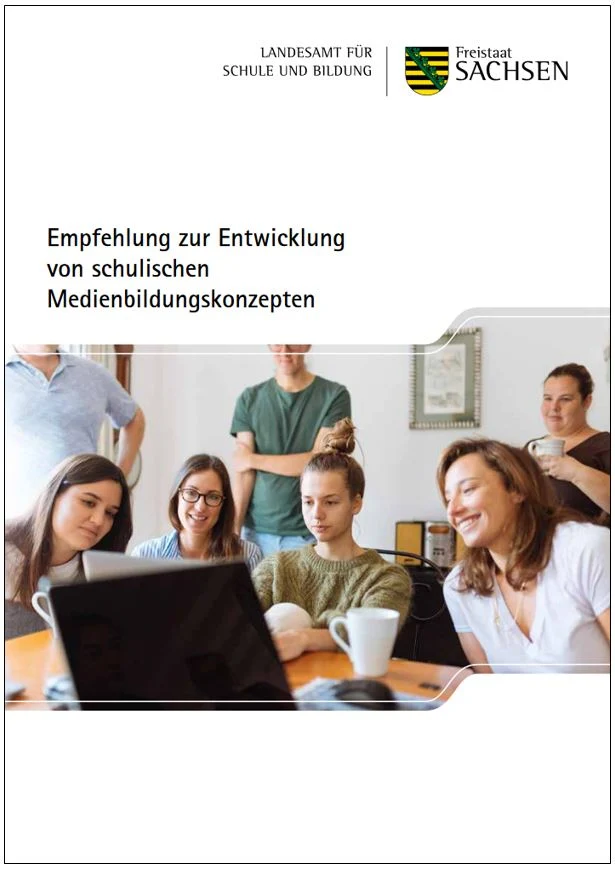 Titelbild der Empfehlung zur Entwicklung von schulischen Medienbildungskonzepten
