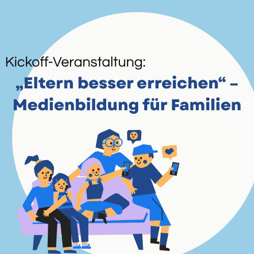 Werbegrafik für Kickoff-Veranstaltung zum Thema Elternarbeit
