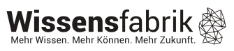 Logo mit Schriftzug: Wissensfabrik: Mehr Wissen. Mehr Können. Mehr Zukunft.