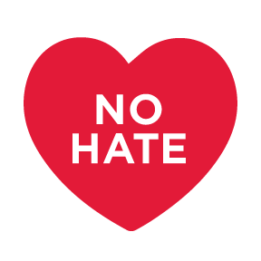 Ein Herz mit der Inschrift »No Hate«